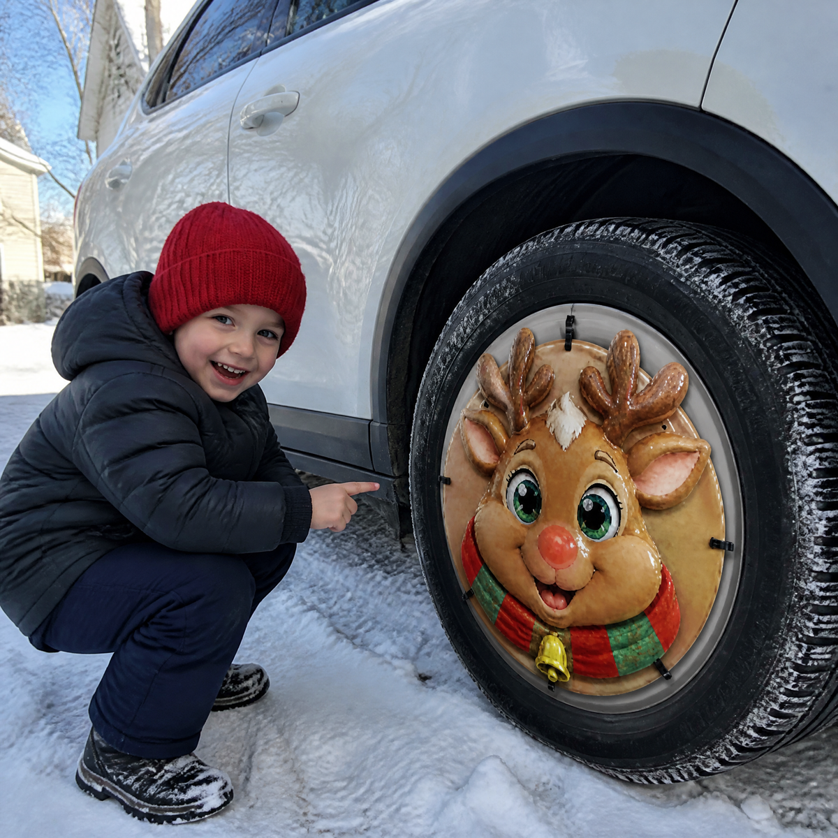 JollyWheels™ Christmas Wheel Covers